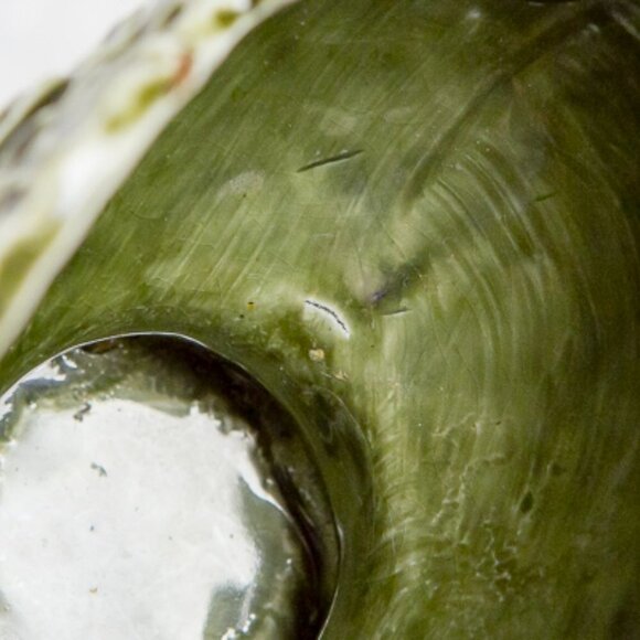 Antique European Majolica Pedestal Vase 19th Century - Picture 7 of 15